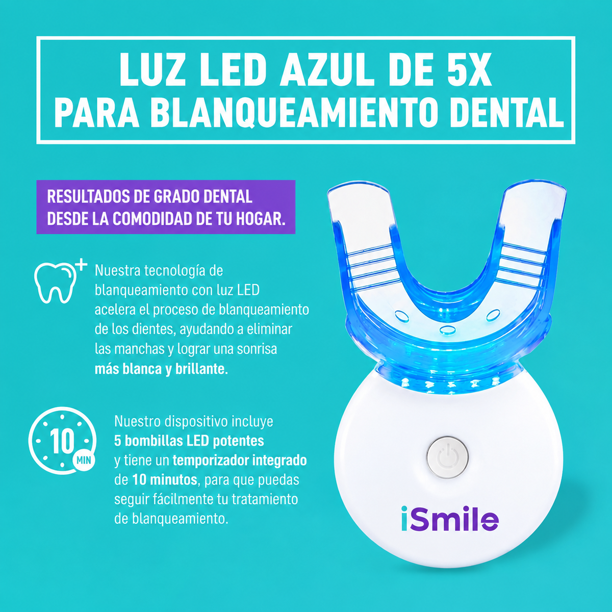 iSmile Pro — Peróxido 35% sin sensibilidad dental