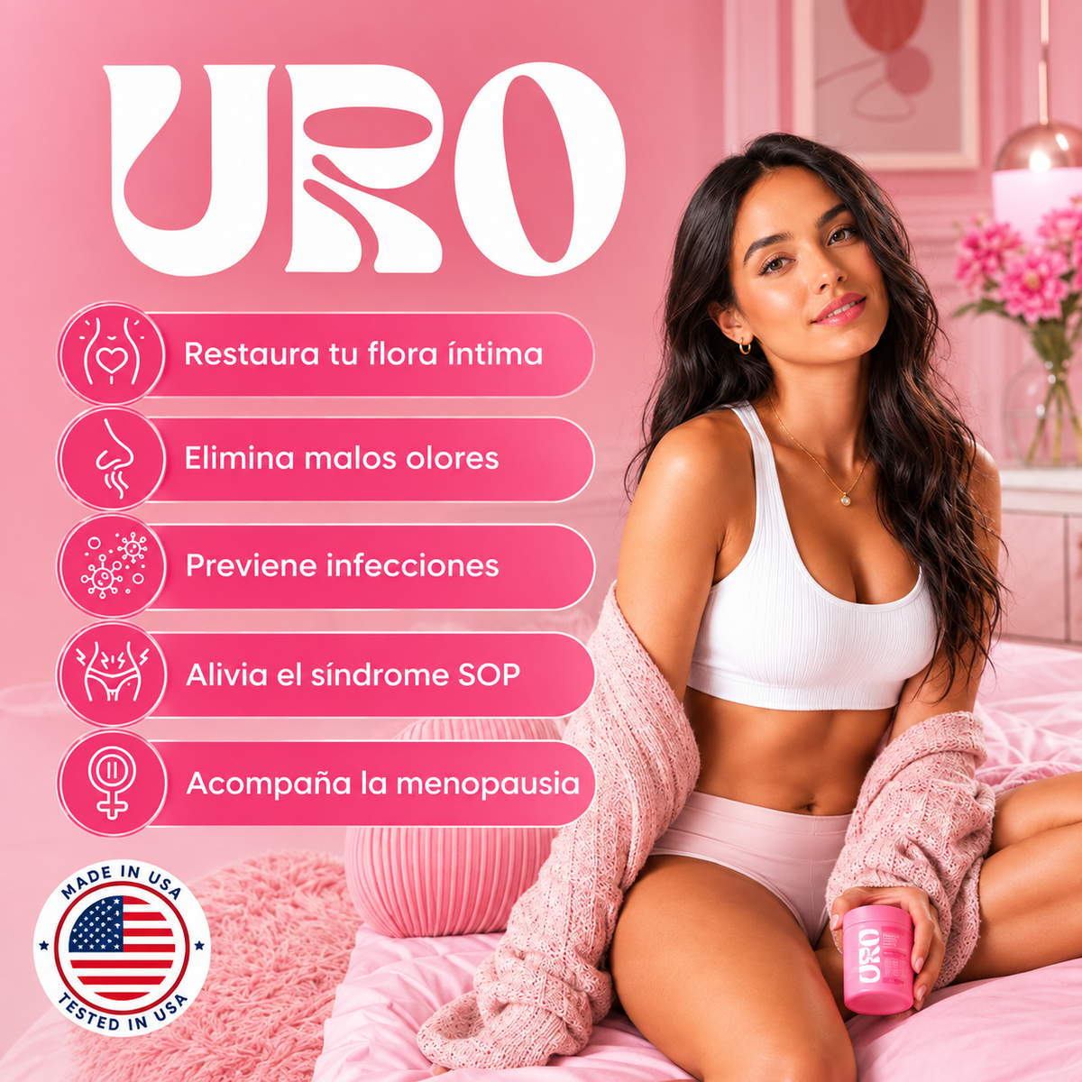 O Positiv URO: Probióticos + Prebióticos para tu pH