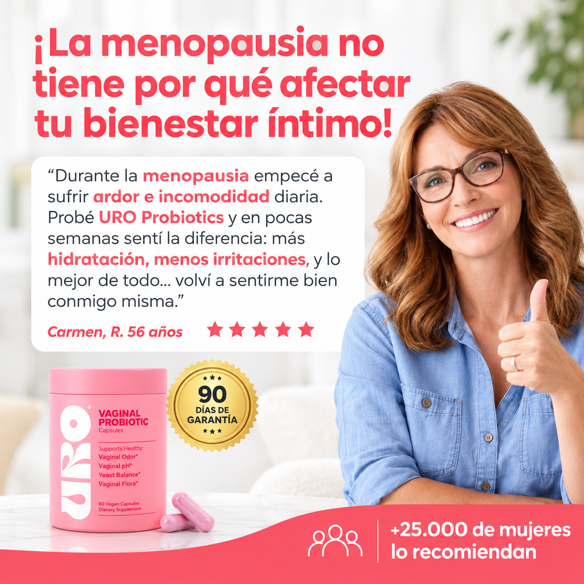 O Positiv URO: Probióticos + Prebióticos para tu pH
