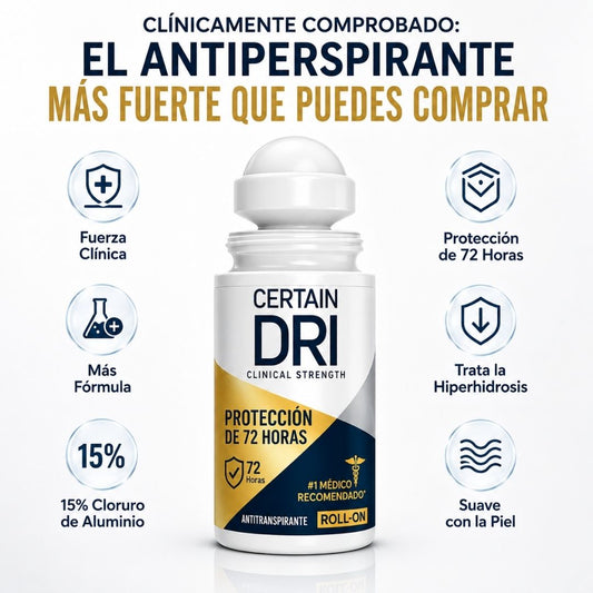 Certain Dri Antitranspirante Recomendado por Dermatólogos