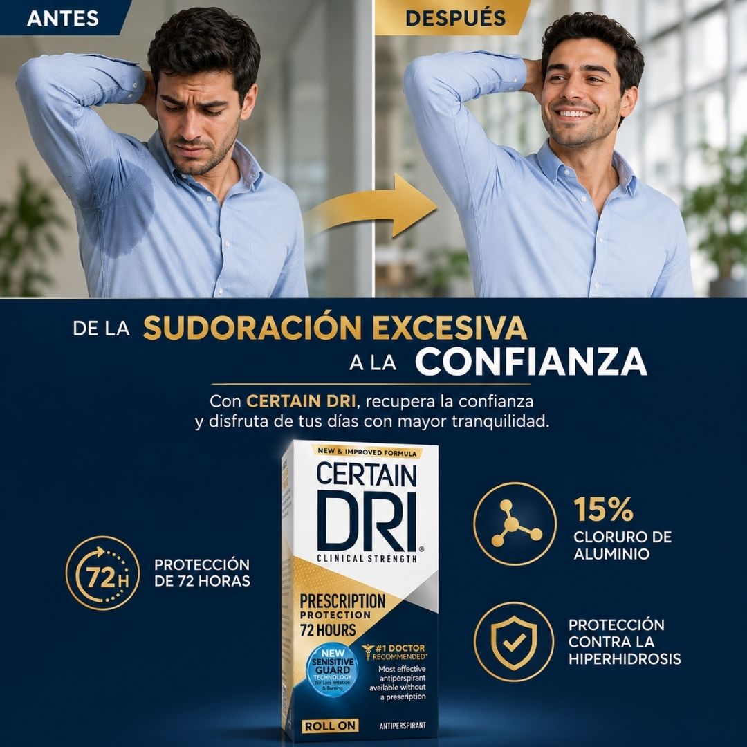 Certain Dri Antitranspirante Recomendado por Dermatólogos