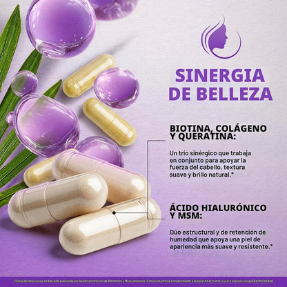 Nutra Harmony 4 en 1 para Cabello, Piel y Uñas