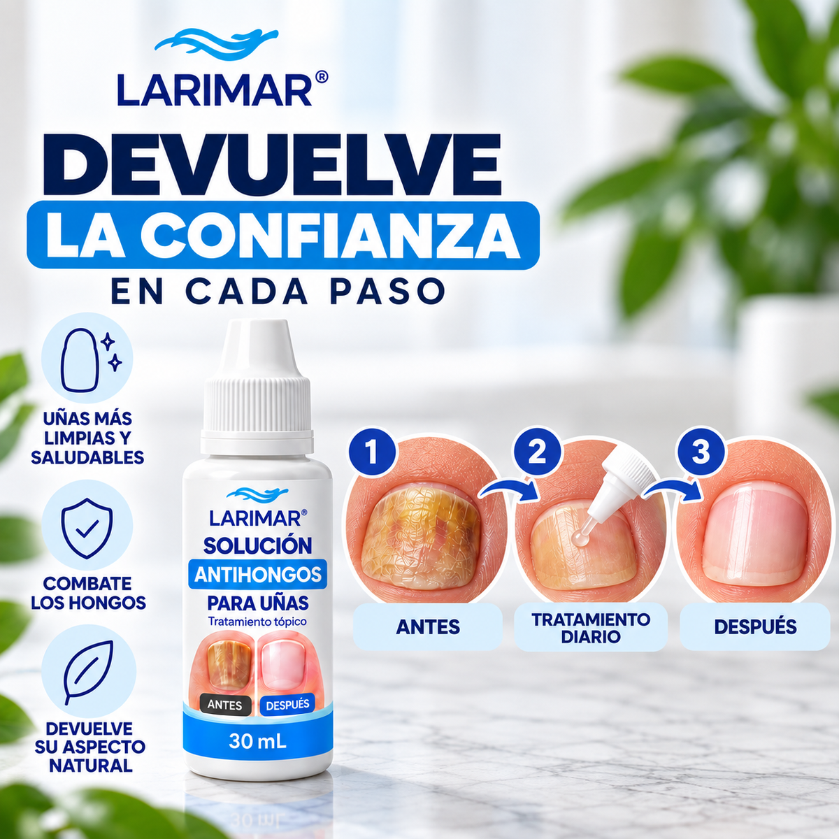 Larimar: Solución Tópica para Uñas Amarillentas